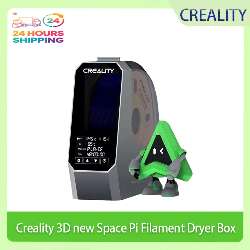 Creality 3D neue Space Pi Filament-Trocknerbox, 1 kg Filament, verstellbarer Dörrgerät 45 ℃ -70 ℃   Trocknungszeitinstellung 0-48h 3D-Druckerteil