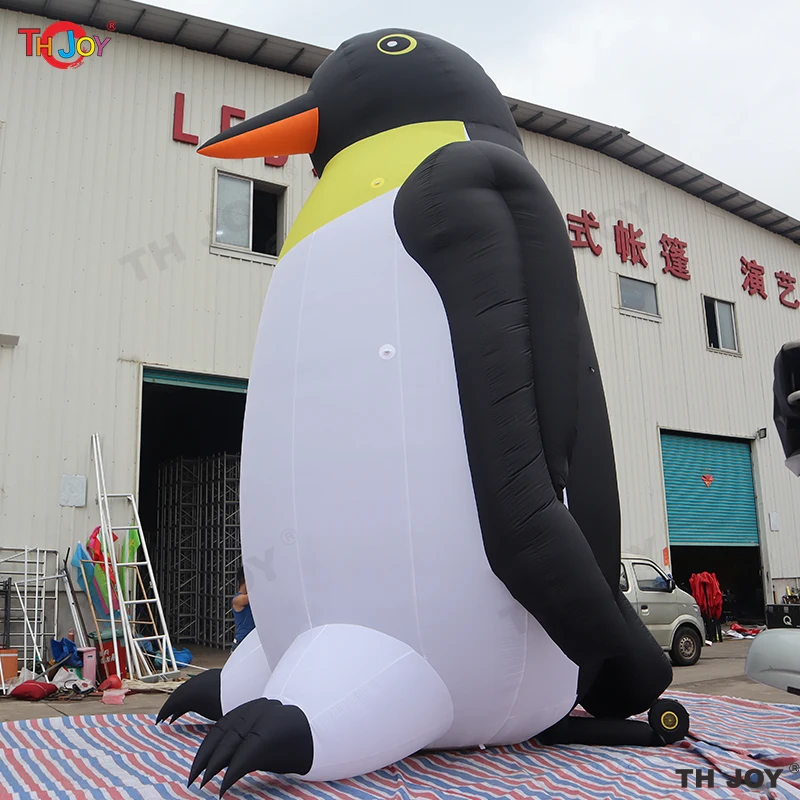 

Fast Air Shipping Outdoor 40ft Tall Giant Inflatable Penguin Models Inflation Blow Up Animals Balloons For Party Event Zoo Decor