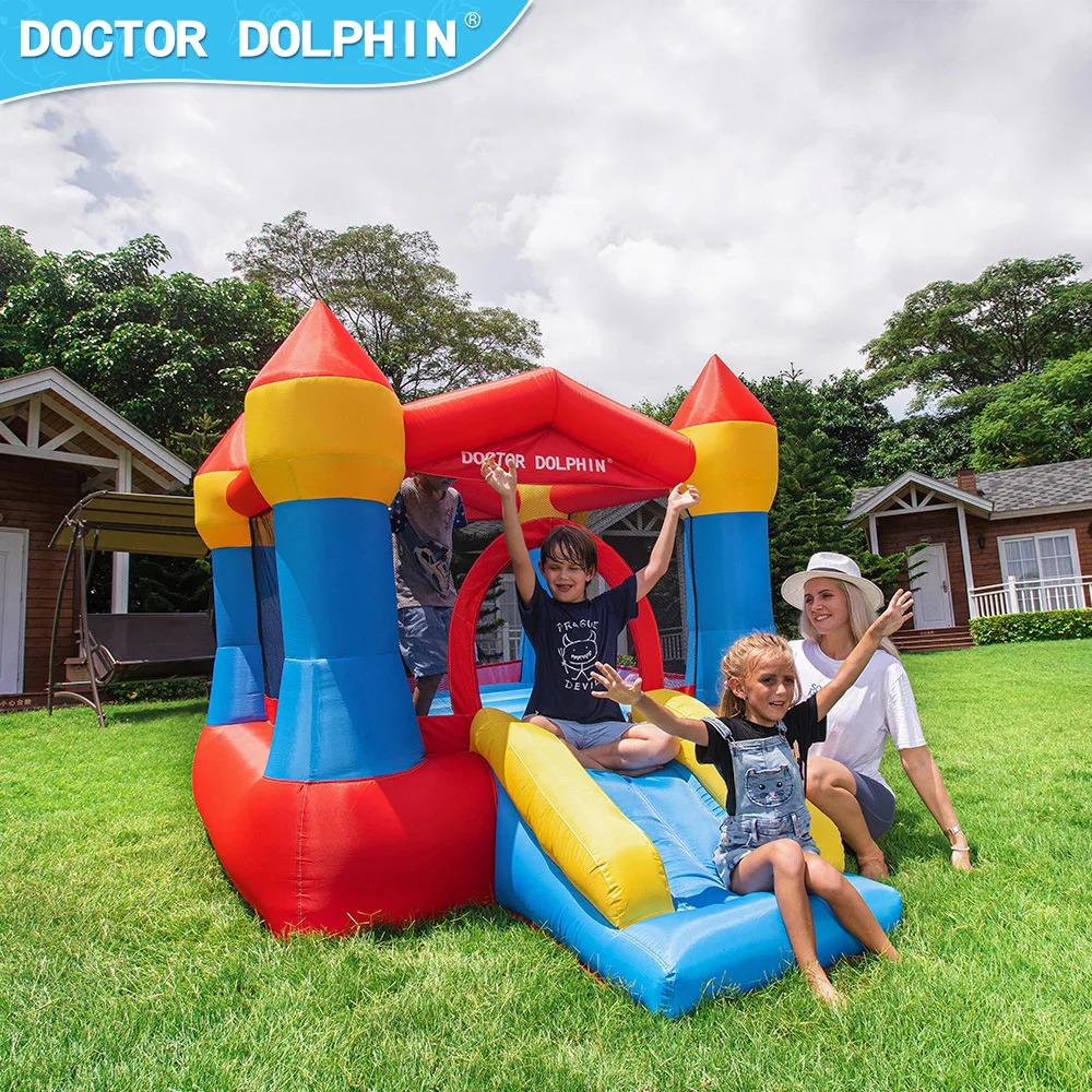 

Doctor Dolphin Small Household Naughty House Children's Inflatable Trampoline Indoor Oxford Cloth Inflatable Castle