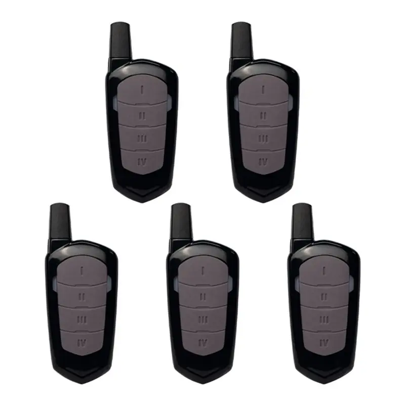 B04C-433Mhz Garage Door Remote Control Wireless Mini 4-Key Copy Clone Remote Control For Cars, Garage Doors 5PCS