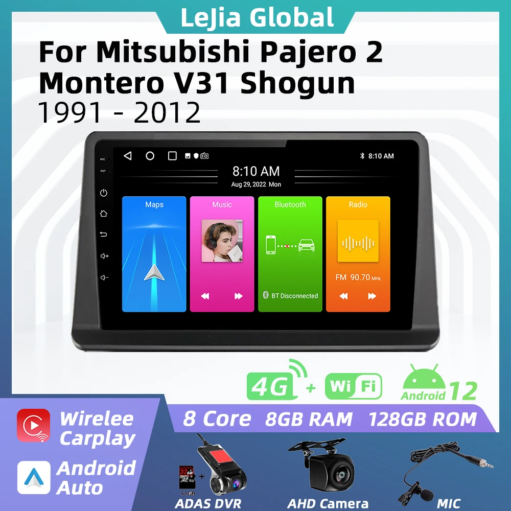 

Android Car Radio for Mitsubishi Pajero 2 Montero V31 Shogun 1991 - 2012 2 Din Multimedia GPS Navigation Stereo Carplay Auto 4G