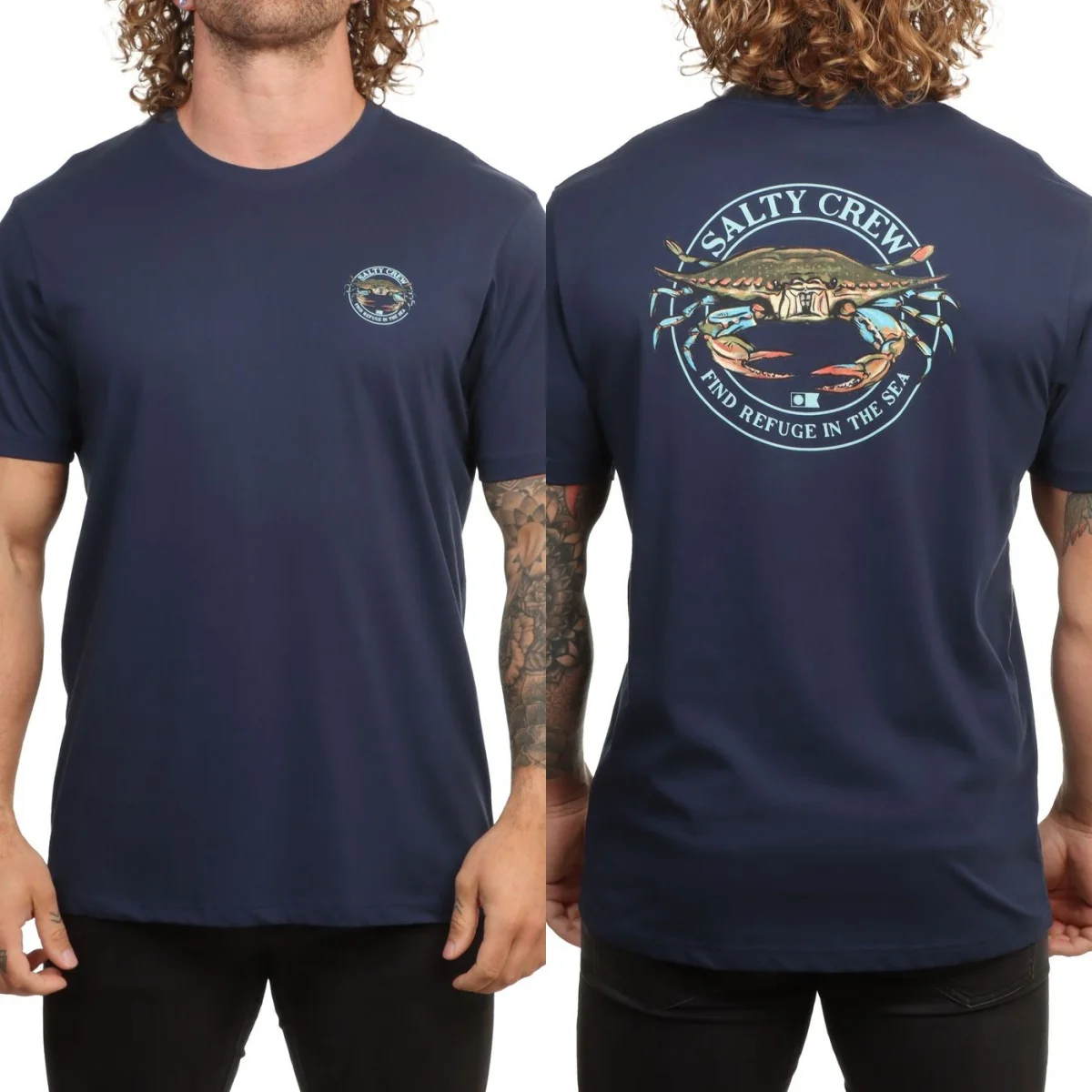 Summer Salty Outdoor Crew Graphic Cotton T-shirt Unisex Summer Short Sleeve Fashion Brand Tee Luxury Casual Vintage Tees