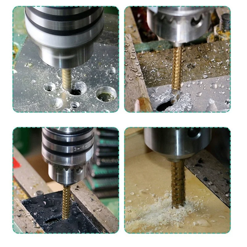 6 Chiếc Coban Bộ Mũi Khoan Xoắn Ốc Vít Hệ Mét Tổng Hợp Tập Mũi Tập Xoắn Bộ Mũi Khoan Cắt khoan Đánh Bóng