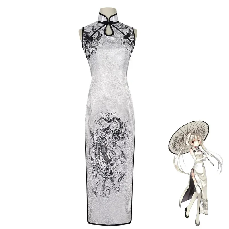 2025 aaa Anime Yosuga Nee Waar We Least Alone Kasugano Sora Cosplay Kostuum Chinese Stijl Cheongsam Jurk Pruik Vrouw Sex