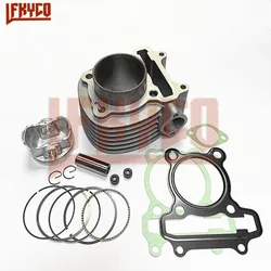 Motorcycle 52.4mm Engine Cylinder 125CC Piston Gasket Ring Kit Set Motor for SYM GR125 XS125T XS125T-17 XS150 Motoblock ATV Part