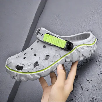 남성용 쪼리 스윙 샤워 신발 트렌드, 럭셔리 남성 슬라이드, 럭셔리 브랜드 하이 퀄리티, 남성용 슬리퍼, 봇 테니스 버티 아빠 