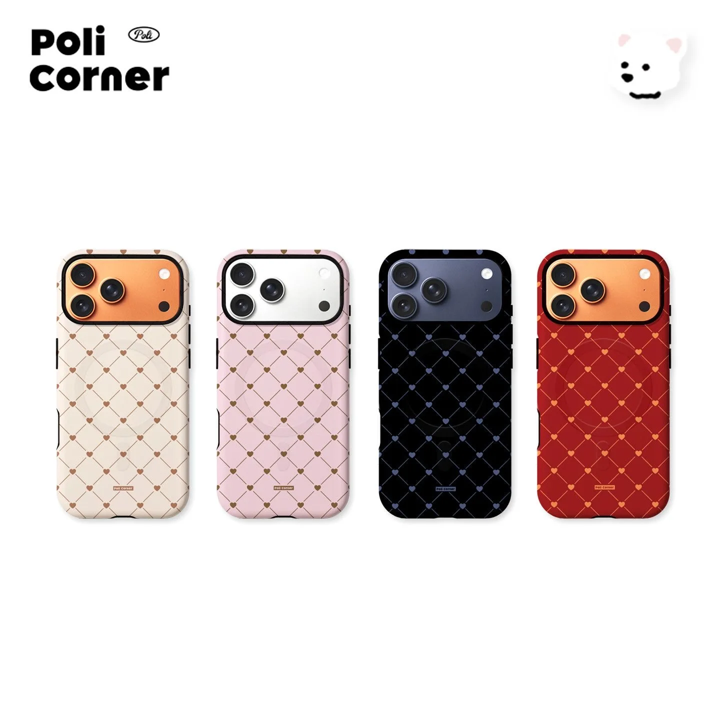 

Luxury Korean Instagram Heart Pattern Phone Case for Samsung Galaxy S20 S23 S24 S25 S26 FE Plus Ultra Edge Magnetic Double-layer