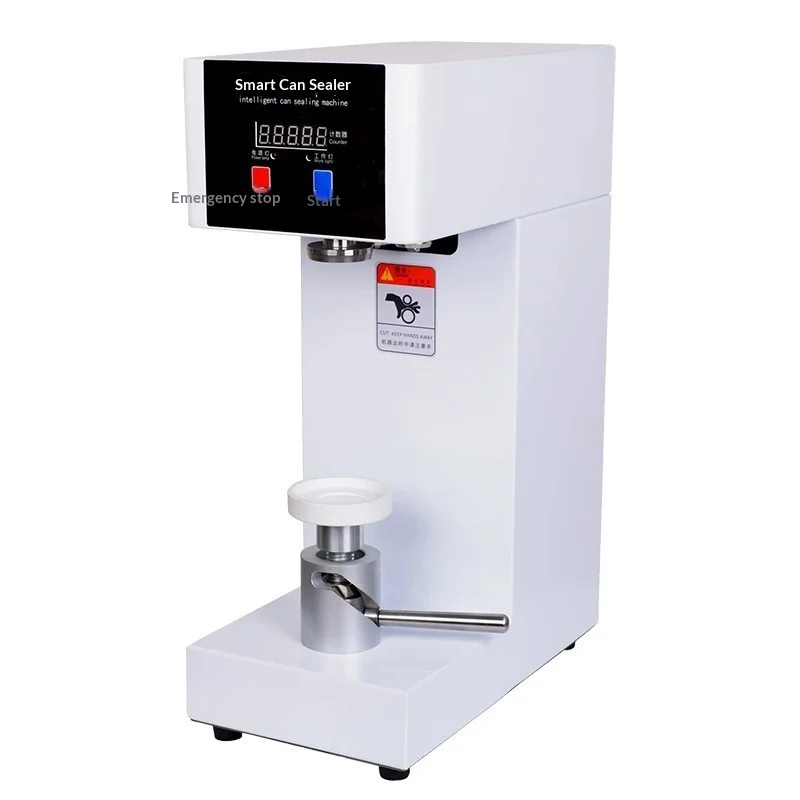 QLS180 Semi-automatic Canned Beverage Sealing Machine for Milk Tea Shops Restaurants Beverage Cups-15cm Max Seal Width