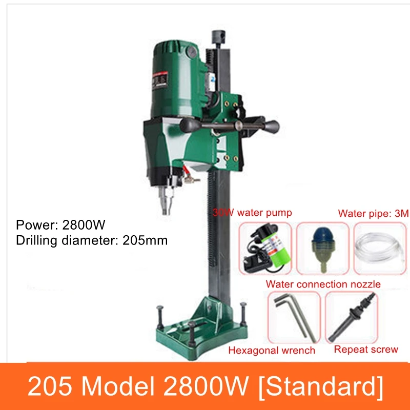 

Water drilling rig engineering drilling rig high power table drilling rig vertical water drill concrete coring with stand