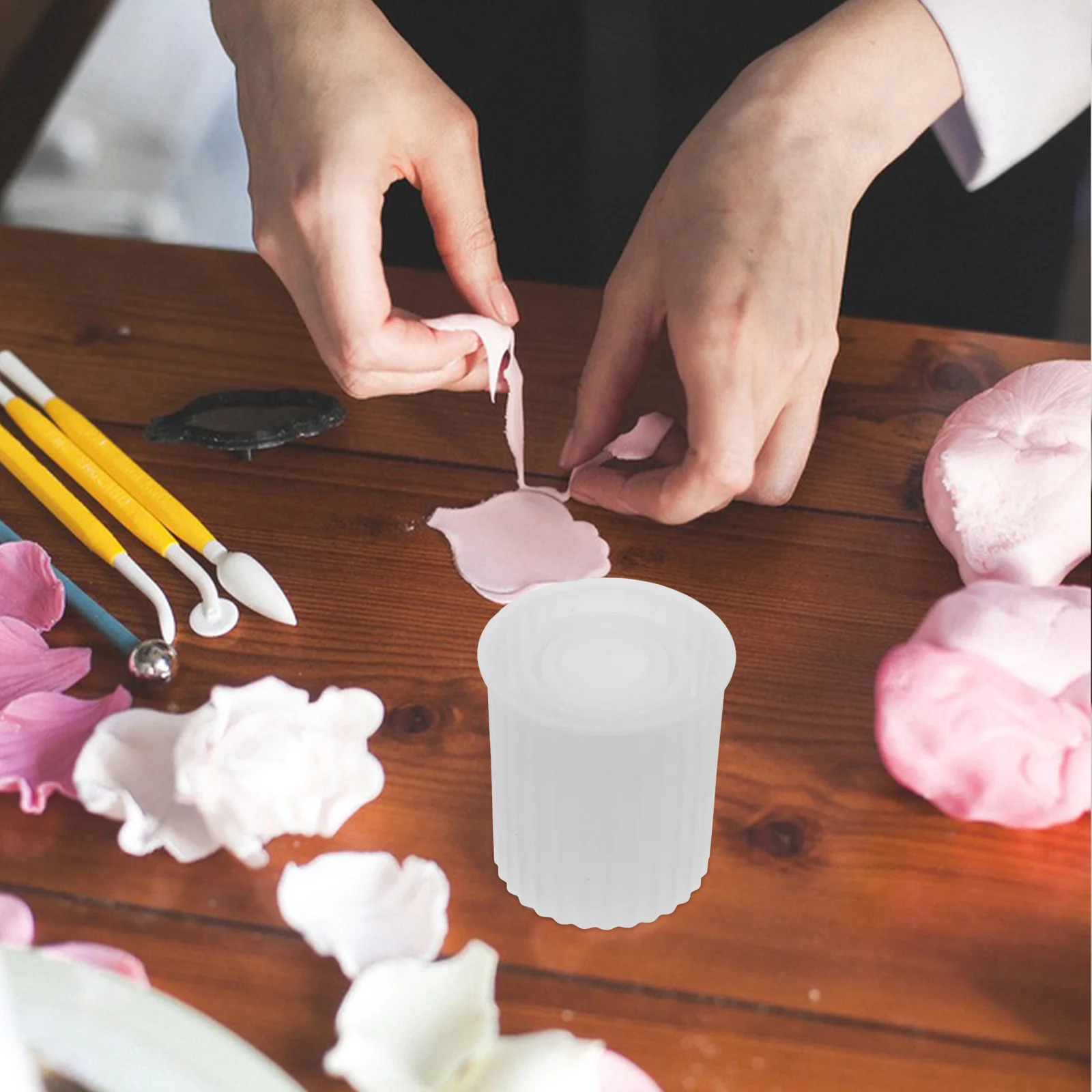 

Creative Silicone Planter Diy Succulent Pots, Reusable Molds For Concrete Resin Bonsai Flower Pots, Flexible Storage Box Molds