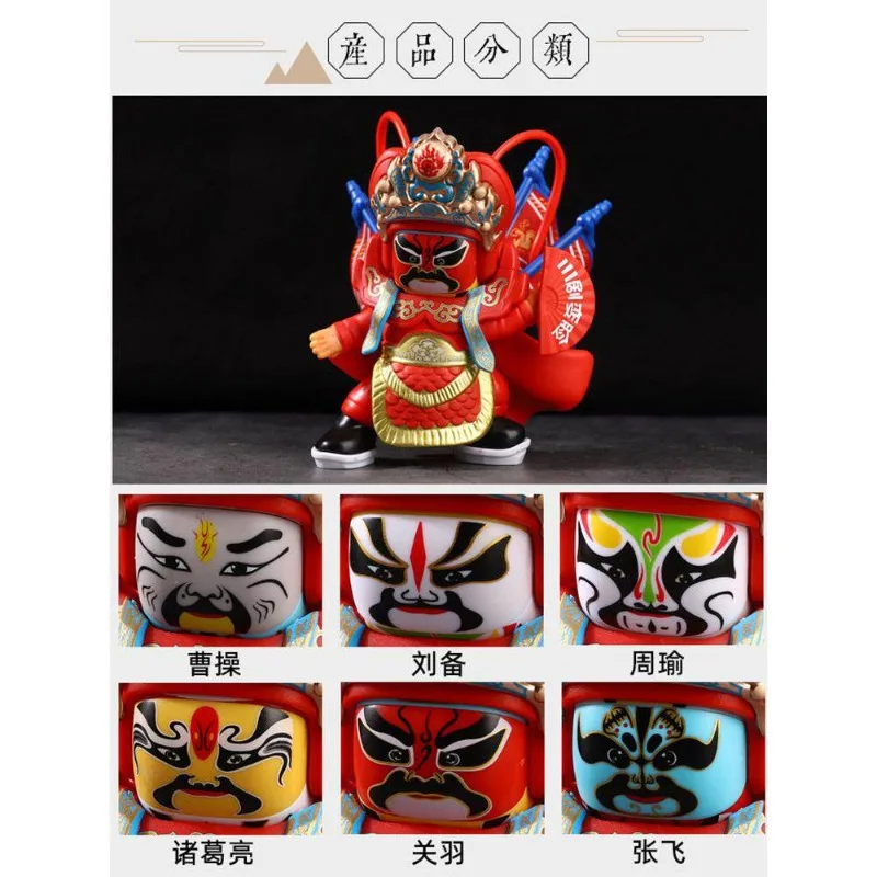 Sichuan Opera Face Changing Doll Panda Figurine Traditional Chinese Mask Creative Travel Souvenir Decorative Gift Ornament