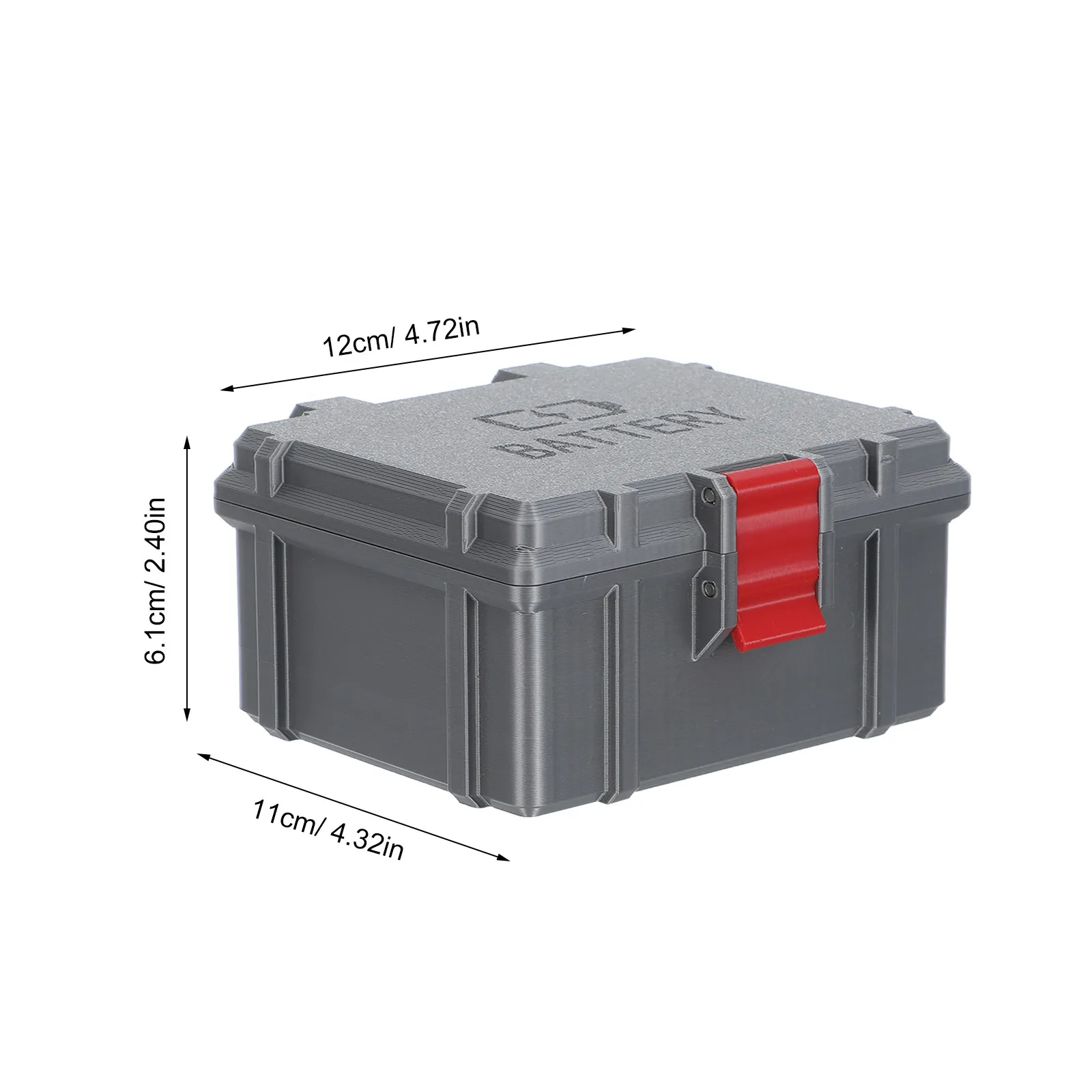48-Slot Aaa Battery Organizer Storage Case Waterproof Shockproof Portable Lightweight Petg Battery Box for Travel Outdoor Office
