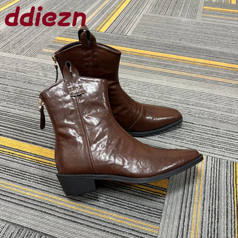 fashion-pointed-toe-women-western-ankle-boots-with-square-heels-shoes-footwear-zippers-ladies-short-boots-shoes-pumps-new