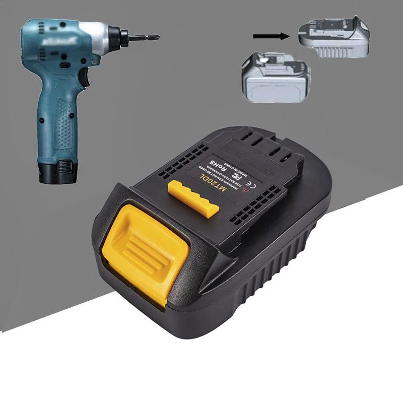 Imagem -05 - Adaptador Conversor de Bateria para Makita Li-ion Bateria Converter para Dewalt Mt20dl 18v 20v Dcb200 Bl1830 Bl1860 Bl1815
