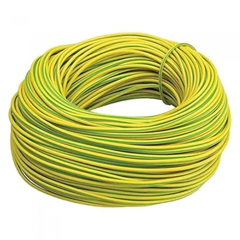 20mm 6mm2 Grounding Wire BVR Solar Photovoltaic Grounding Wire with Yellow Green Copper Grounding Cable