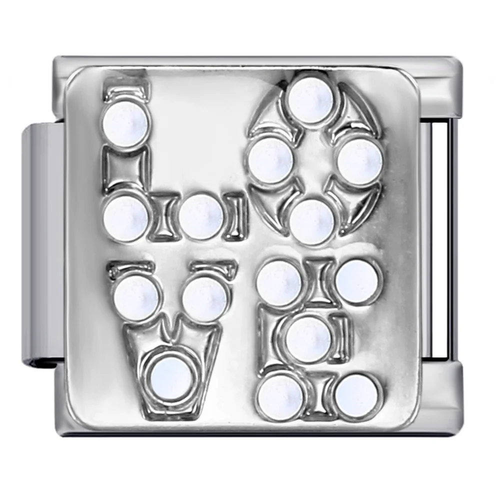 Modische Glasur mit eingelegten Zirkonia-Schmetterlingen, Vögeln und Delfinen, italienische Glieder, passend für 9mm Edelstahl-Armbänder, Schmuckherstellung zum Selbermachen – Detail 4