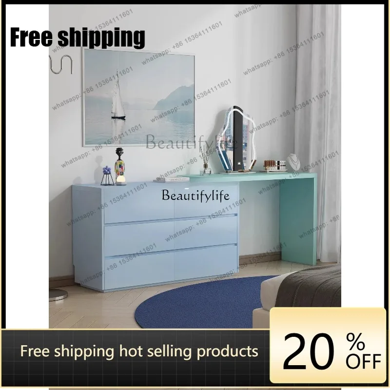 JJ Modern Minimalist Light Luxury High-End Wall Cabinet Storage Cabinet Solid Wood Custom L