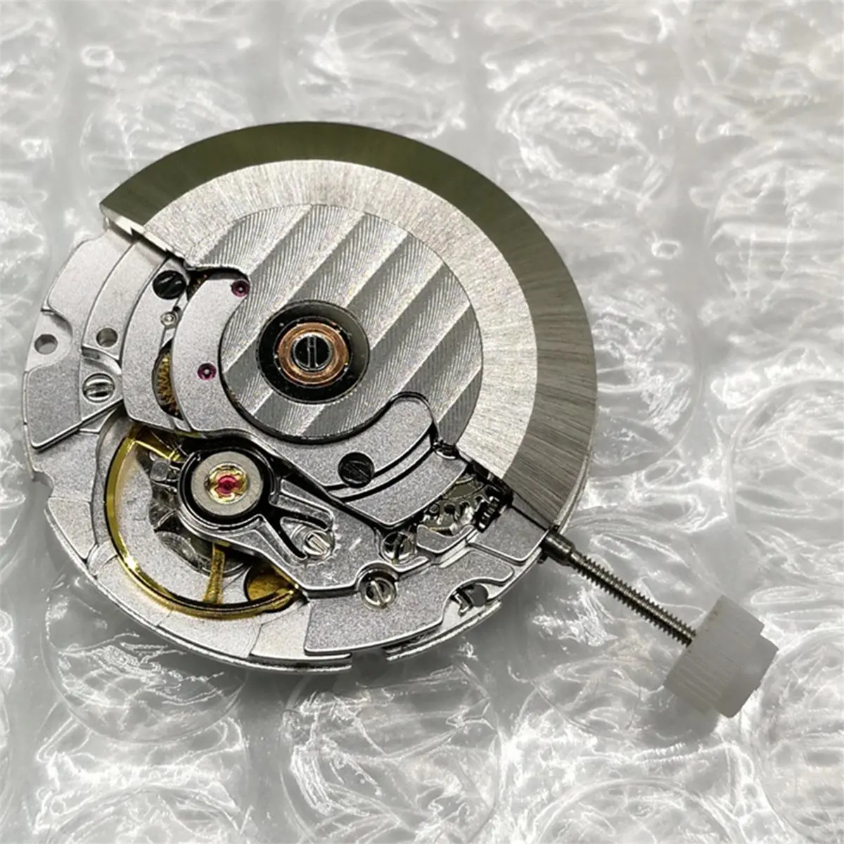 Y933A~!#2824-2 Automatic Mechanical Movement Parts, Gold/White, Single Date At 3 O'Clock, Mechanical Watch Movement Parts Gold