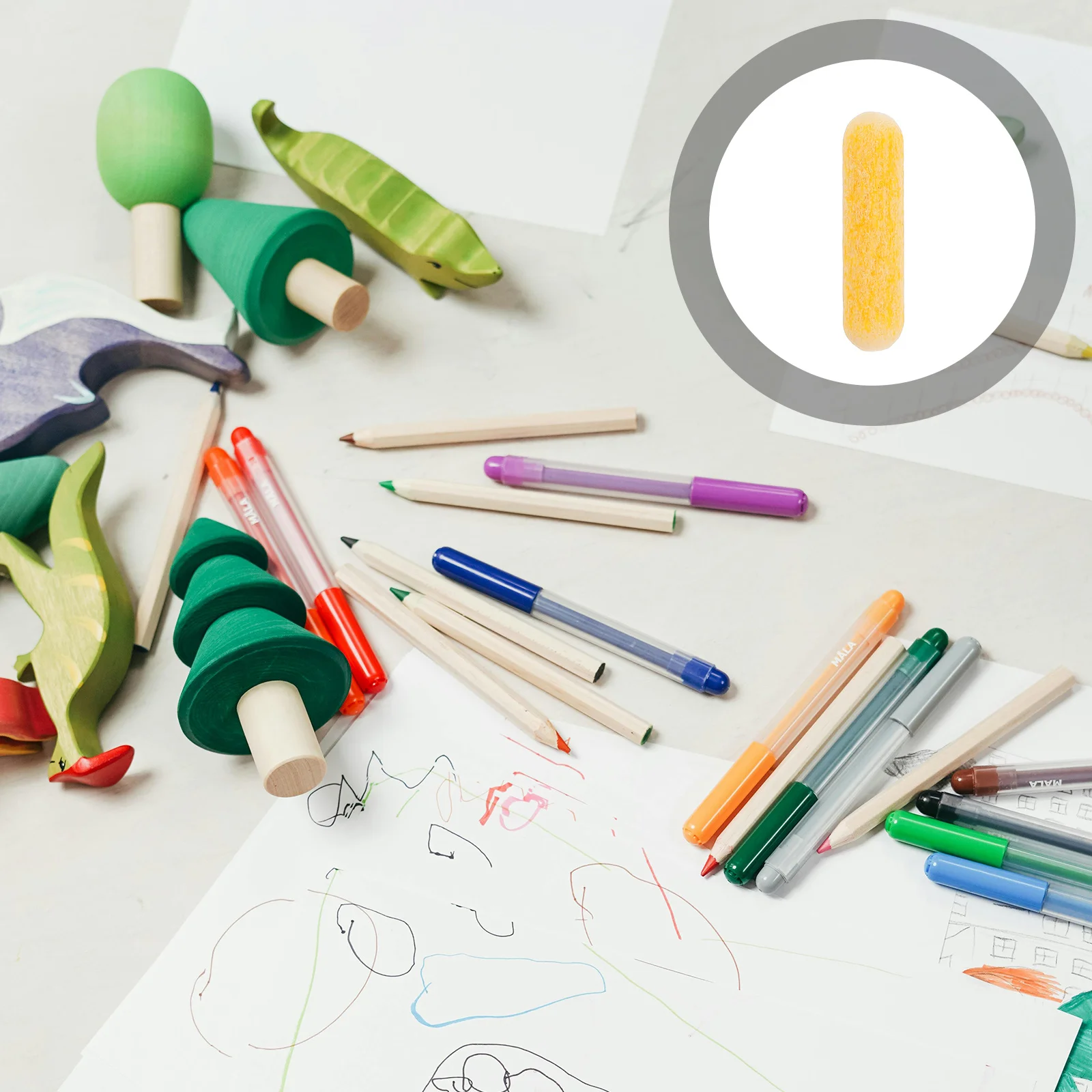 

10 шт., сменные наконечники для маркера, 8 мм, тонкие нейлоновые наконечники для точного художественной живописи, стержни для ручек, универсальные наконечники для ручек