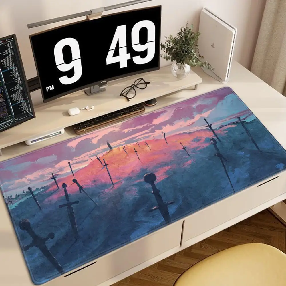 

Mouse Pad Guts sword in berserk Mat Berserk Guts Gamer Gaming Mouse Pad Computer Accessories Big Keyboard Laptop mouse Pad