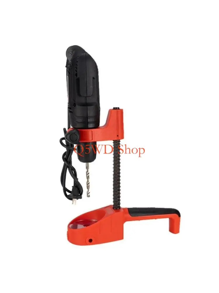 

Q5WD Drill Support Drill Holder Grinders Accessory Drill Press Stand for Hand Drill Keep Drilling Area Dustproof