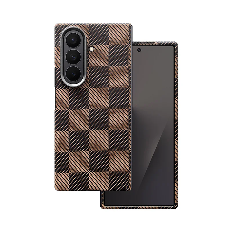 For Samsung Galaxy S25 S26 Ultra Z Fold 7 8 6 W26 S26 S25 Plus Edge Genuine Carbon Fiber Aramid Case Ultra thin Protective Cover
