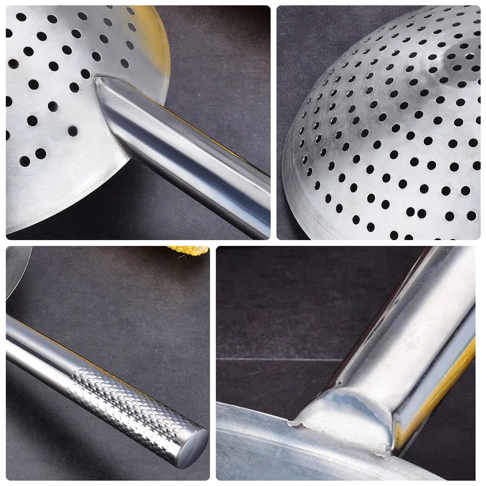 

1pc Thicken Frying Oil Strainer Mesh Colander Spoon High-Density Filter For French Fries Vegetables Meat Wonton Kitchen Use