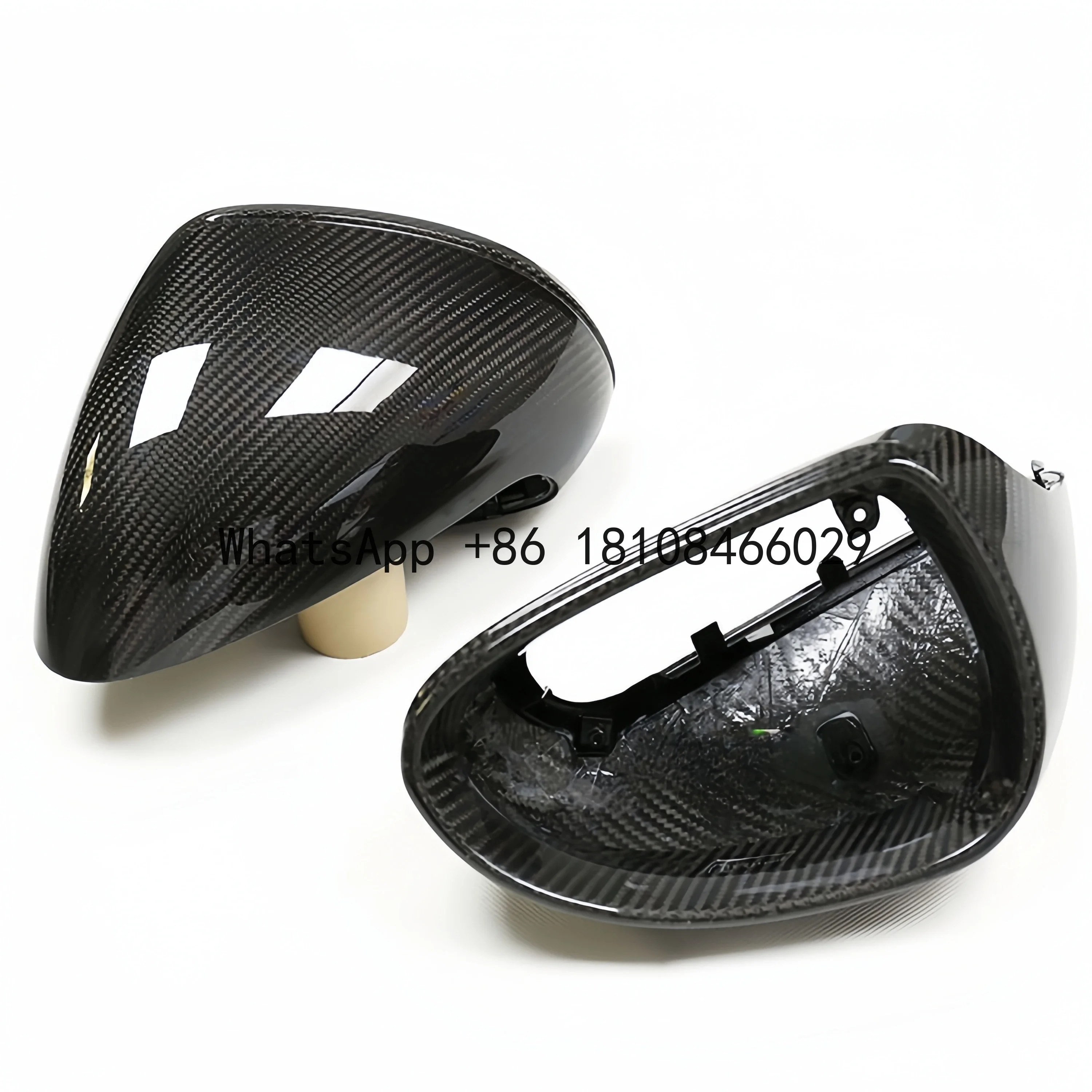 for Porsche 981 Boxster replacement Dry Carbon fiber mirror housing Reverse mirror cover auto performance parts