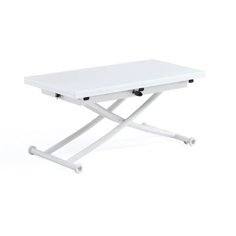 Modern space-saving furniture with adjustable folding table