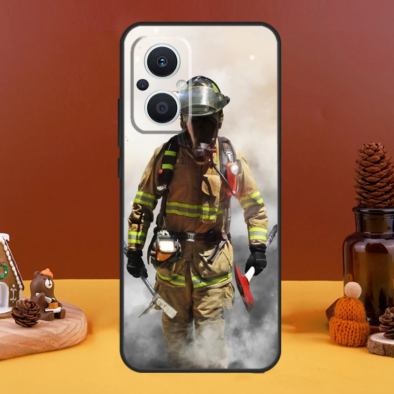 Firefighter Heroes Fireman Case For OPPO Reno 8T 4Z 5Z 10 Pro 11 F 4 5 6 7 8 Lite OPPO Find X5 X6 Pro X2 X3 Lite Cover