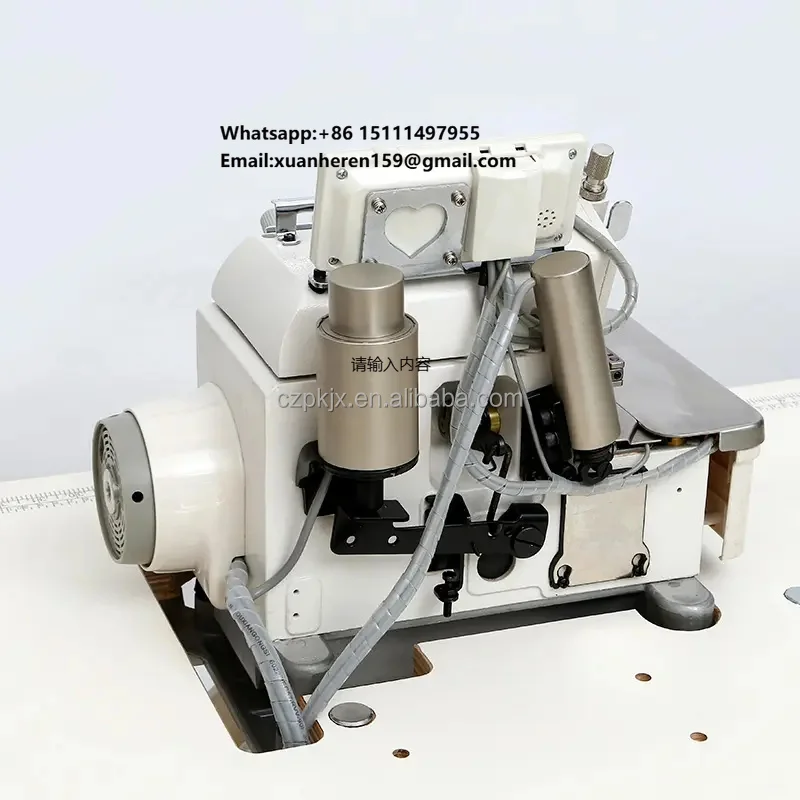 Automatic Computerized 2 Needle 4 Thread High Speed Overlook Sewing Machine for Sale