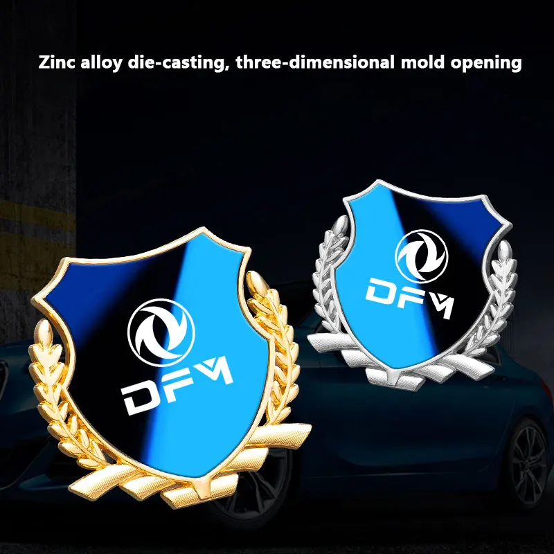 3D Metal Car Trunk Window Side Emblem Badge Decal Sticker For dongfeng DFM fengxing s50 ix5 a9 a60 a30 ax4 ax7 glory 500 560 580