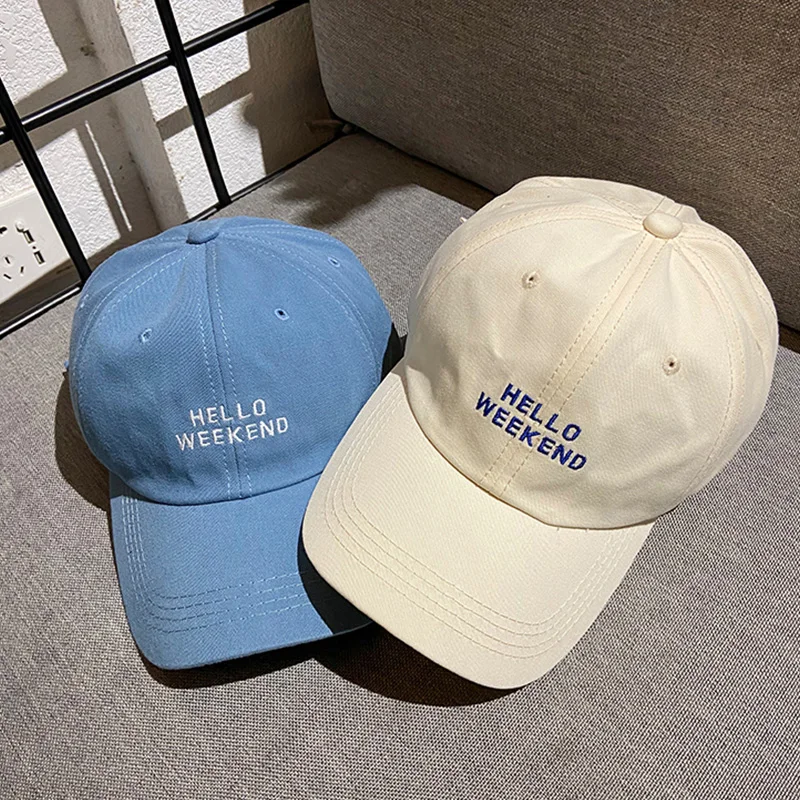 مرحبا عطلة نهاية الأسبوع إلكتروني قبعة بيسبول الرجال النساء موضة عادية بلغت ذروتها قبعات التطريز التطريز في الهواء الطلق الشمس أقنعة الهيب هوب بونيه