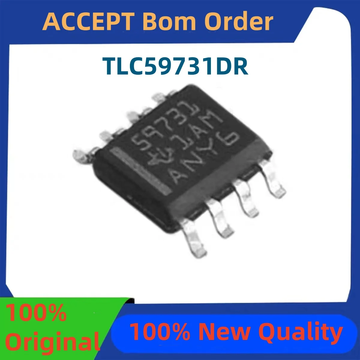 5Pcs 100% New TLC5973DR 5973 TLC59731DR 59731 TLC5615IDR 5615I TLC555QDR TL555Q SOIC-8 SOP8 Brand new original chips ic