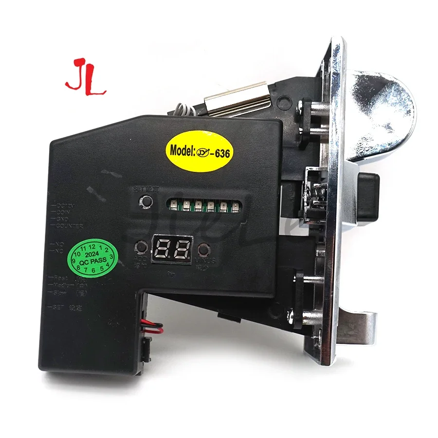 Multi Coin Acceptor,Quick Throw,Anti Cheat, 6 Kinds of Coins Selector for Vending Machine,Arcade Game Mechanism,Zinc Alloy Panel