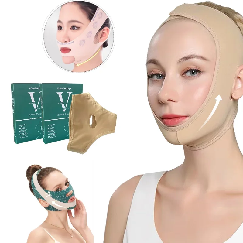 

Breathable V Band Cheek Lift Up Face Thin Mask Reduce Double Chin V Line Face Shaping Bandage Anti Wrinkle Face Bandage