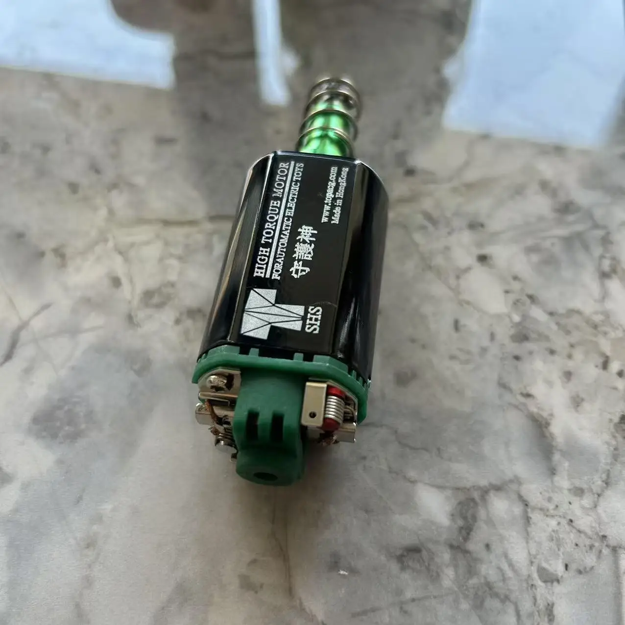 38000rpm Green SHS AEG Motor High Torqub Motor 11.1V Twist Speed Motor long Axle Airsoft M16/M4/MP5/G3/P90 AEG Motor 480 Motor