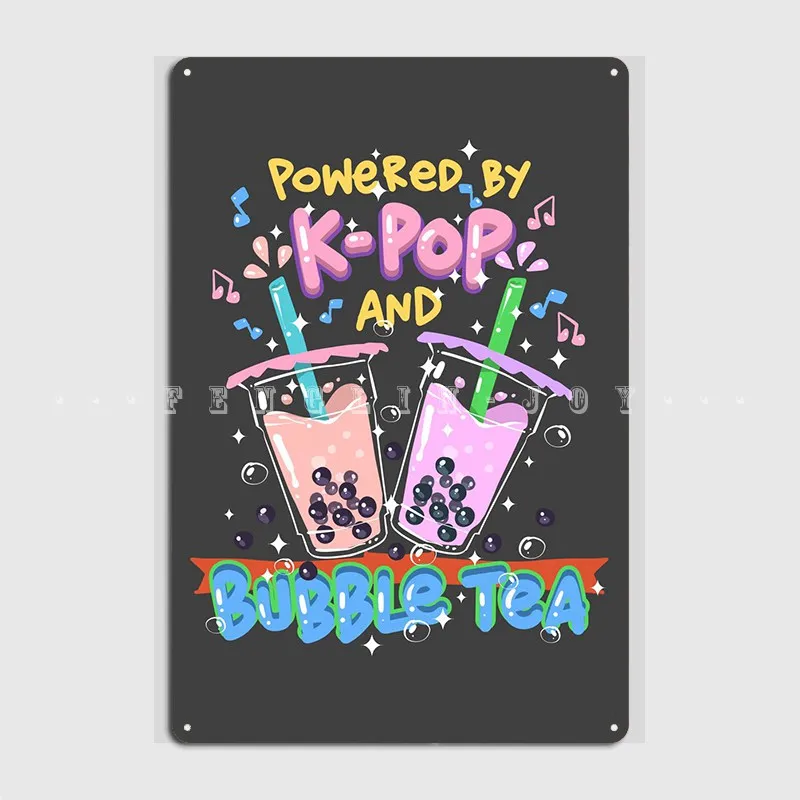 Kpop I شاي فقاعات ملصق لوحة معدنية سينما المرآب حانة المرآب plلويحات تين تسجيل الملصقات #1