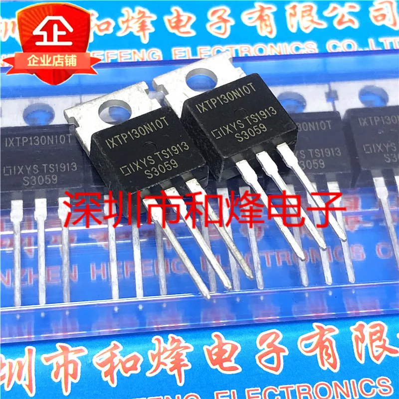 5PCS-10PCS IXTP130N10T   TO-220 MOS 100V 130A Transistor On Stock Quality Guarantee