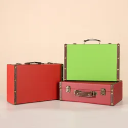 2024 New Retro portable password box 13 inch storage box mini suitcase boarding case suitcase