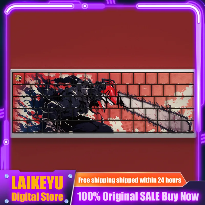 

Denji Reze Makima Chainsaw Man Anime Keycap Mechanical Keyboard Cherry PBT Custom Keycap Side engraving PC Gaming Keyboard Gift