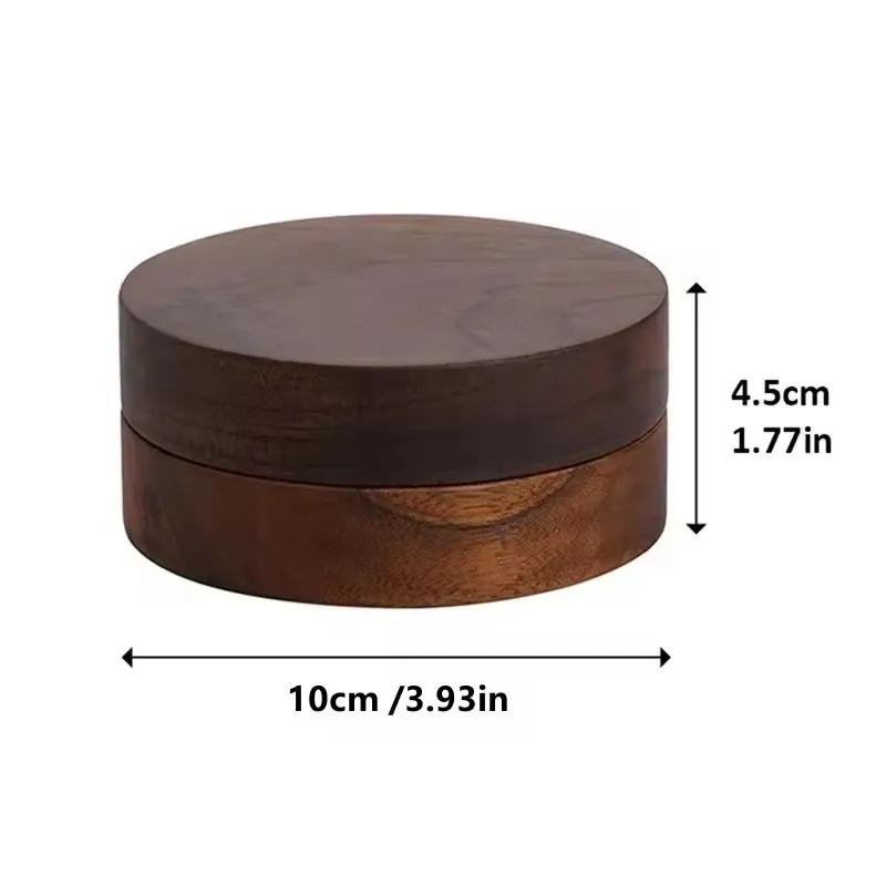 Creative Wooden Ashtray with Lid Stainless Steel Indoor Outdoor Patio Home Office Porch Decors Smoking Accessories Gifts