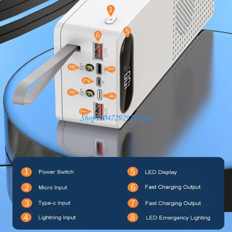 

Y2GD DIY Box 8x18650 Battery Outer Cases (Battery Not Included) Portable Wireless Speaker Plastic Shells