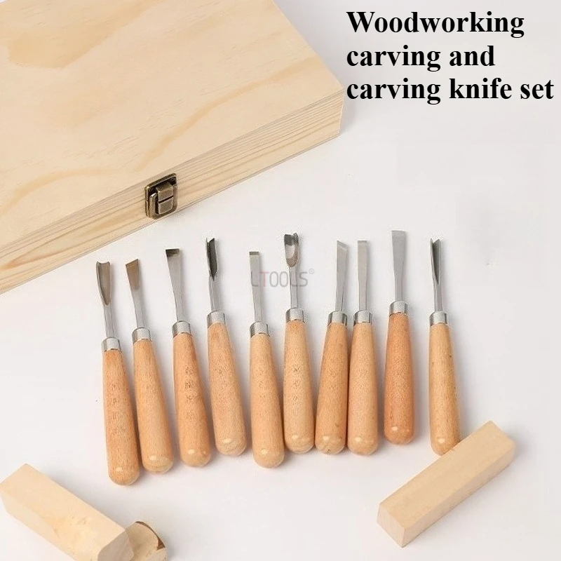 

Лезвие SK5, ручка из бука, металлический рукав для карточек, 4-12 шт., набор долот для резьбы по дереву, прецизионный многоразмерный профессиональный инструмент в штучной упаковке