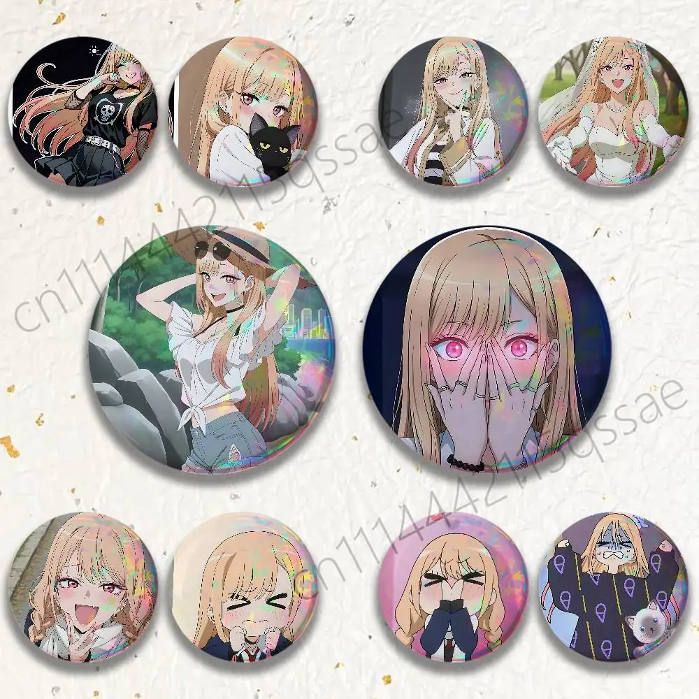 M-My D-Dresss-Up D-Darlings 25mm 75mm 44mm 58mm 32m Coin Badges Personalized Handmade Round Brooches Pins Accessory
