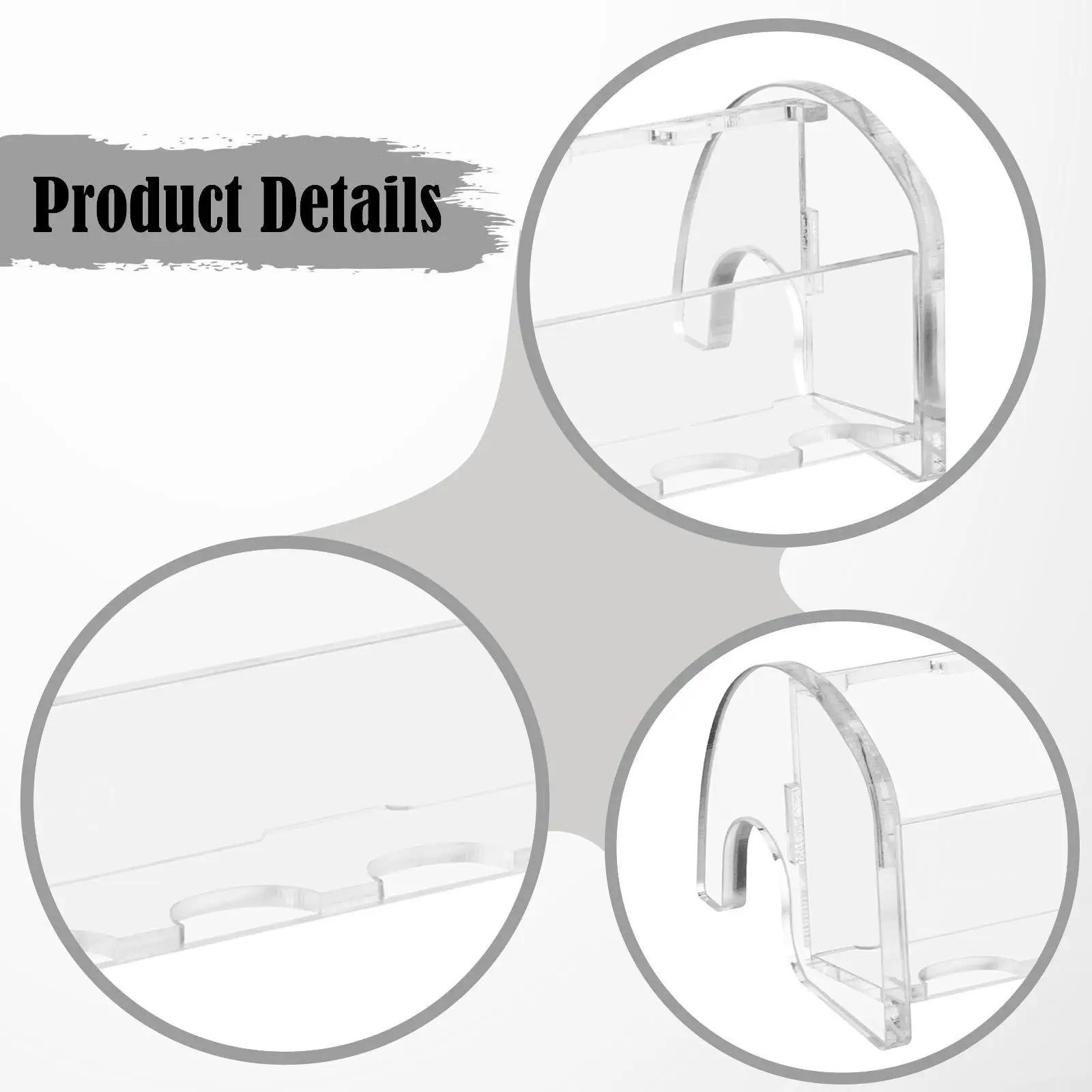 

Compact Toothbrush Holder Stand Clear Acrylic Bathroom Storage Container for Elegant Bathroom Accessories