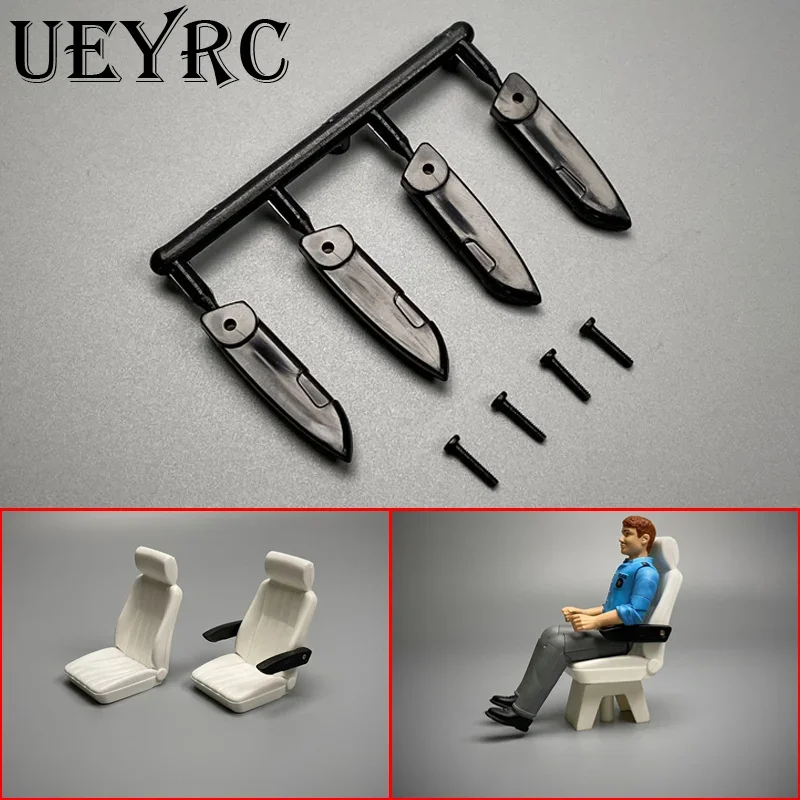 

4pcs 1:14th Scale Seat Interior Armrest for Tamiya RC Truck Tipper SCANIA 770S 56368 VOLVO ACTROS BENZ MAN LESU Model Car Parts