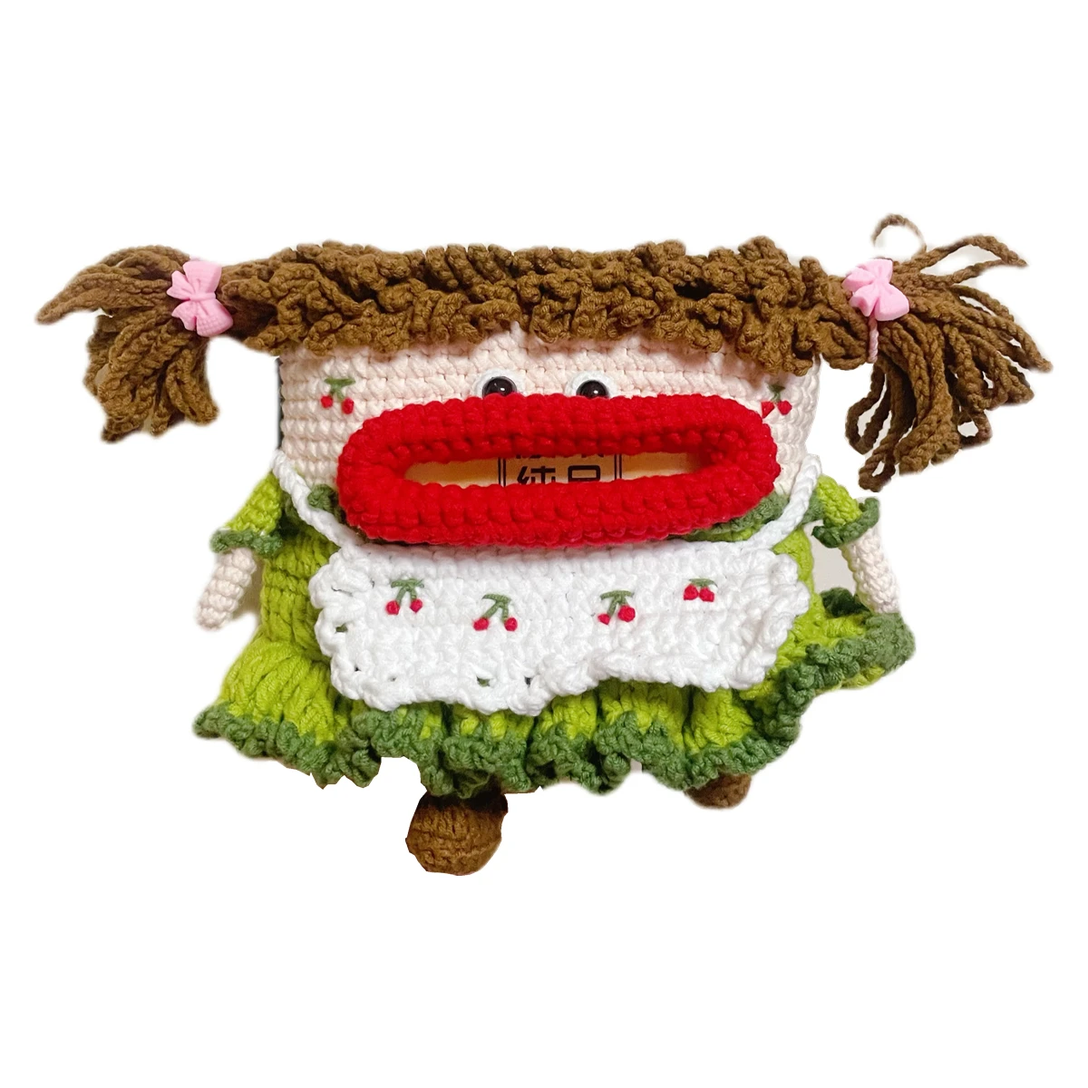 Hanging car armrest box pumping carton, rear car decoration cartoon cute tissue pumping