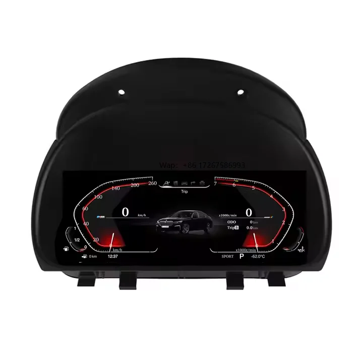 YLB 12.3 Inch LCD Speedometer Dashboard Cluster for 5 3 Siers GT F07 F10 F11 F18 X3 F25 X4 F26 X5 F15 X6 F16 LINUX