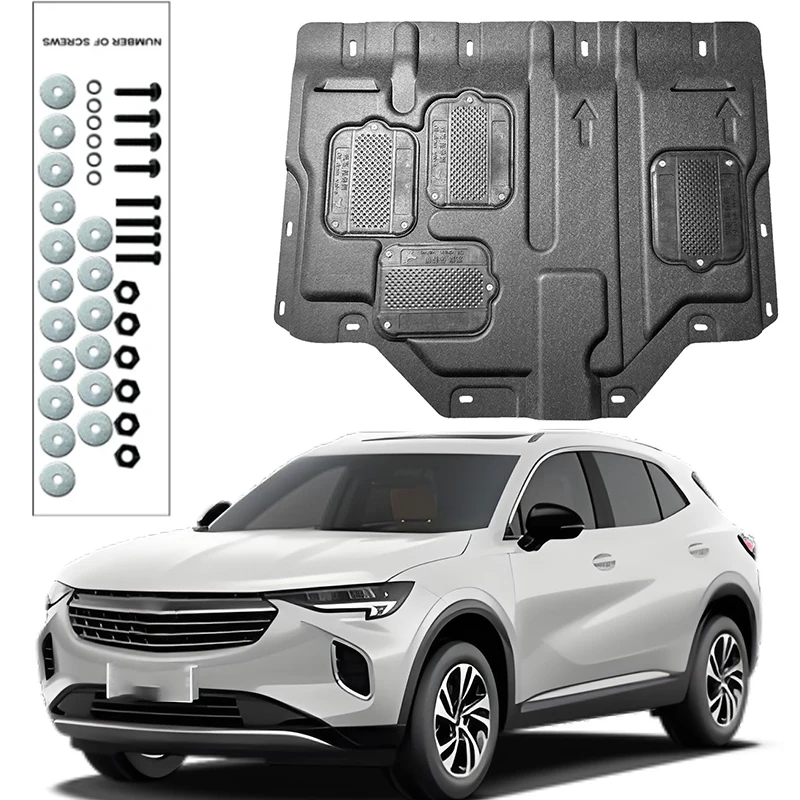 

For Buick ENVISION S 2020-2024 1.5T Engine Guard Board Splash Shield Mud Fender Plate Cover Black Car Mudflap Mudapron Mudguard